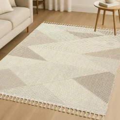 Tapis gris contrasté – losanges, 120x180 cm ISTANBUL