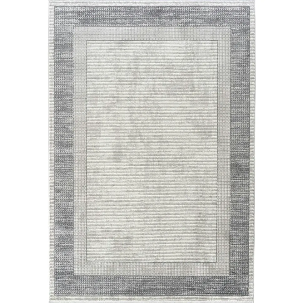 Tapis gris motifs géométriques – 120x180 cm ISTANBUL
