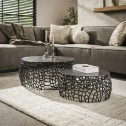 Tapis rectangulaire 200 x 290 cm laine tissée gris chiné