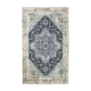 Tapis vintage bleu à motifs traditionnels 200x300 cm FEZ