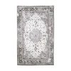 Tapis vintage noir et blanc à motifs traditionnels 160x230 cm FEZ