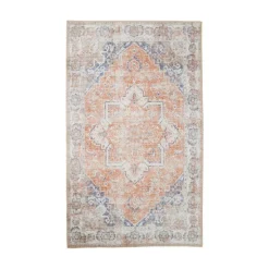 Tapis vintage noir et blanc à motifs traditionnels 160x230 cm FEZ