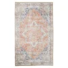 Tapis vintage orange et bleu à motifs traditionnels 200x300 cm FEZ