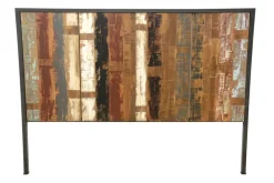 Tête de Lit en Hévéa recyclé coloré et métal 165x120cm LOFT COLORS