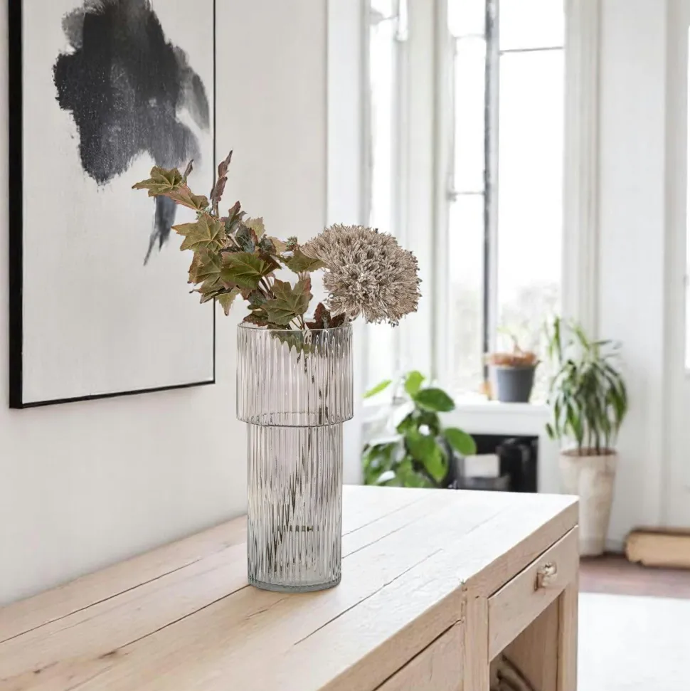 Vase vintage marron et vert