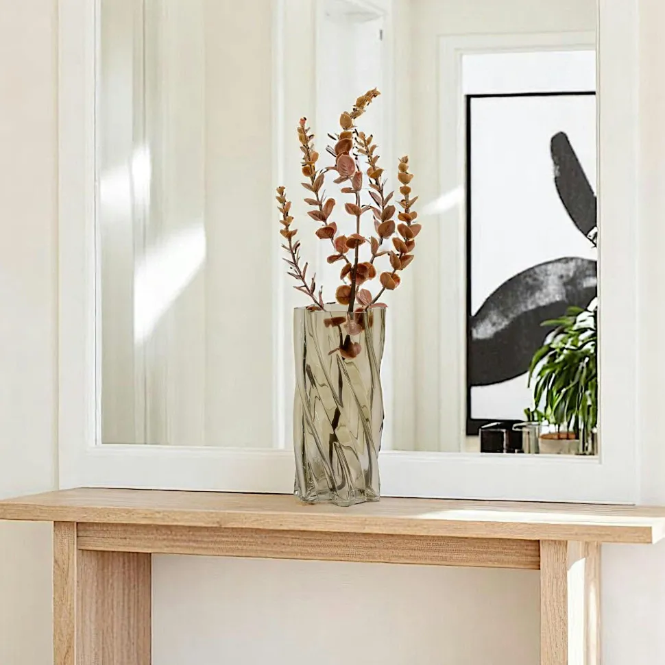 Vase vintage marron et vert
